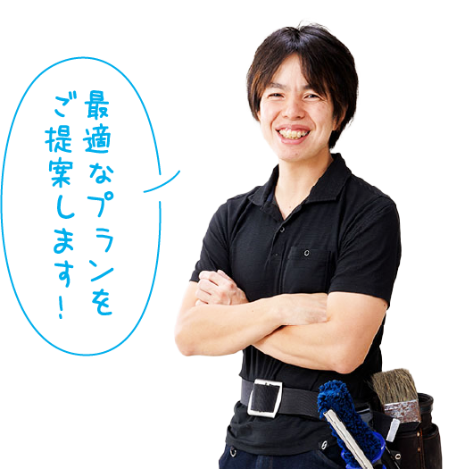 代表者画像とコメント「素敵なプランをご提案します！」