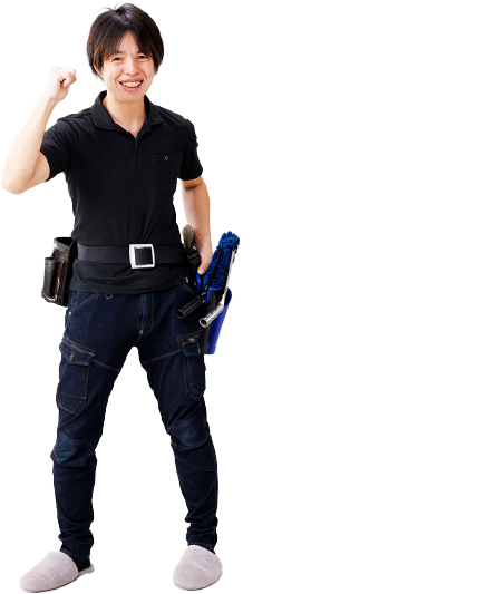 代表者画像とコメント「まずは気軽にお問合せください」」